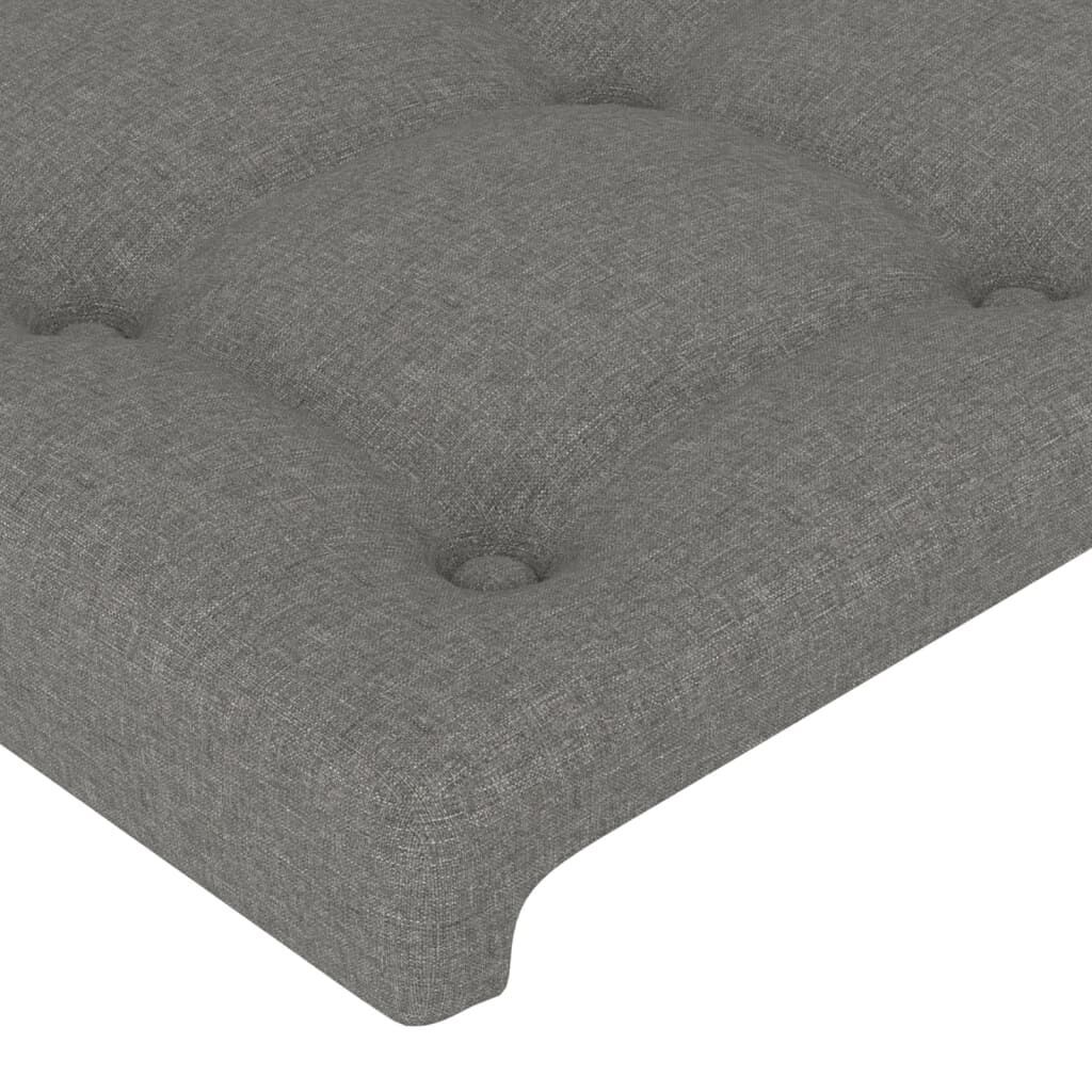 LED Headboard Dark Grey 100 cm Fabric Price
