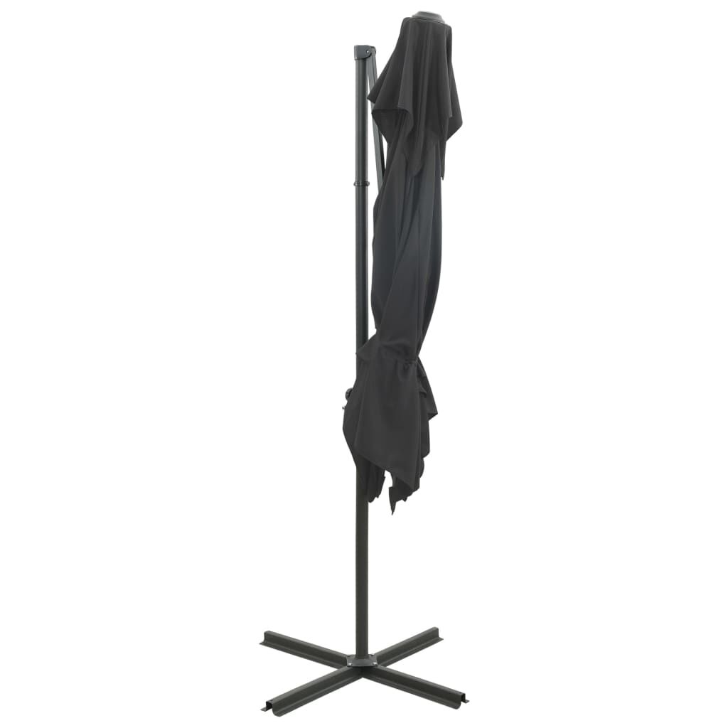Cantilever Garden Parasol with Double Top Anthracite 250x250 cm Price