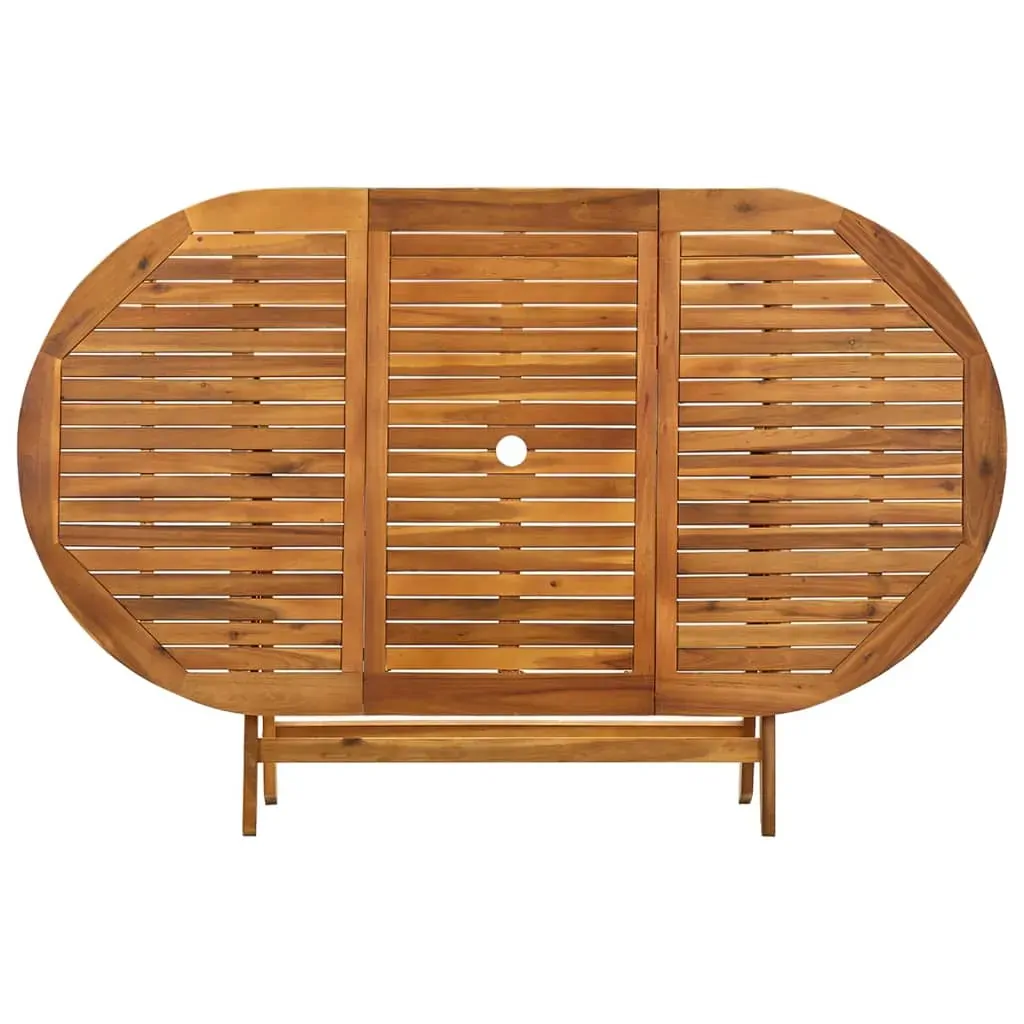 Folding Garden Table 160x85x75 cm Solid Acacia Wood Price