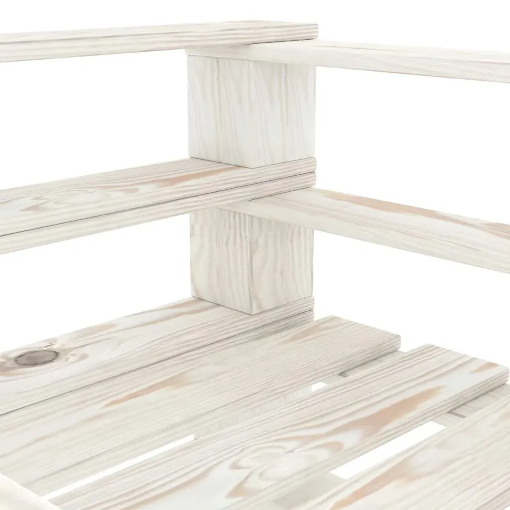 Garden Pallet Armchair Wood White Price
