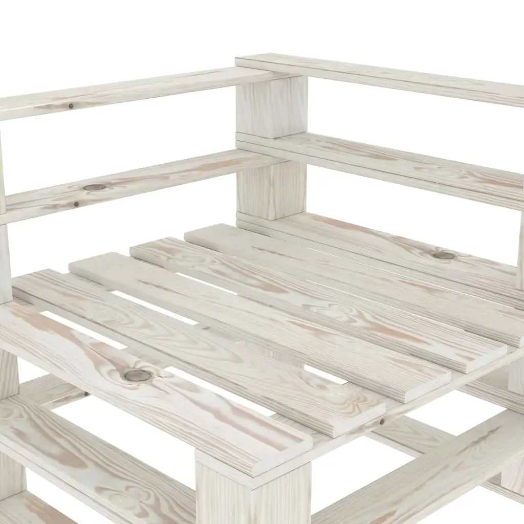 Garden Pallet Corner Sofa Wood White Price