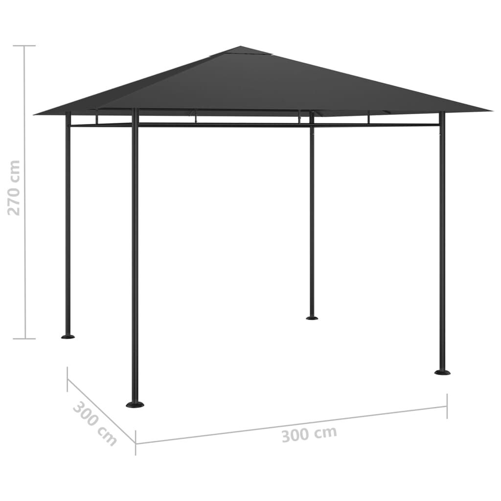 Gazebo 3x3x2.7 m Anthracite 180 g/m² Price