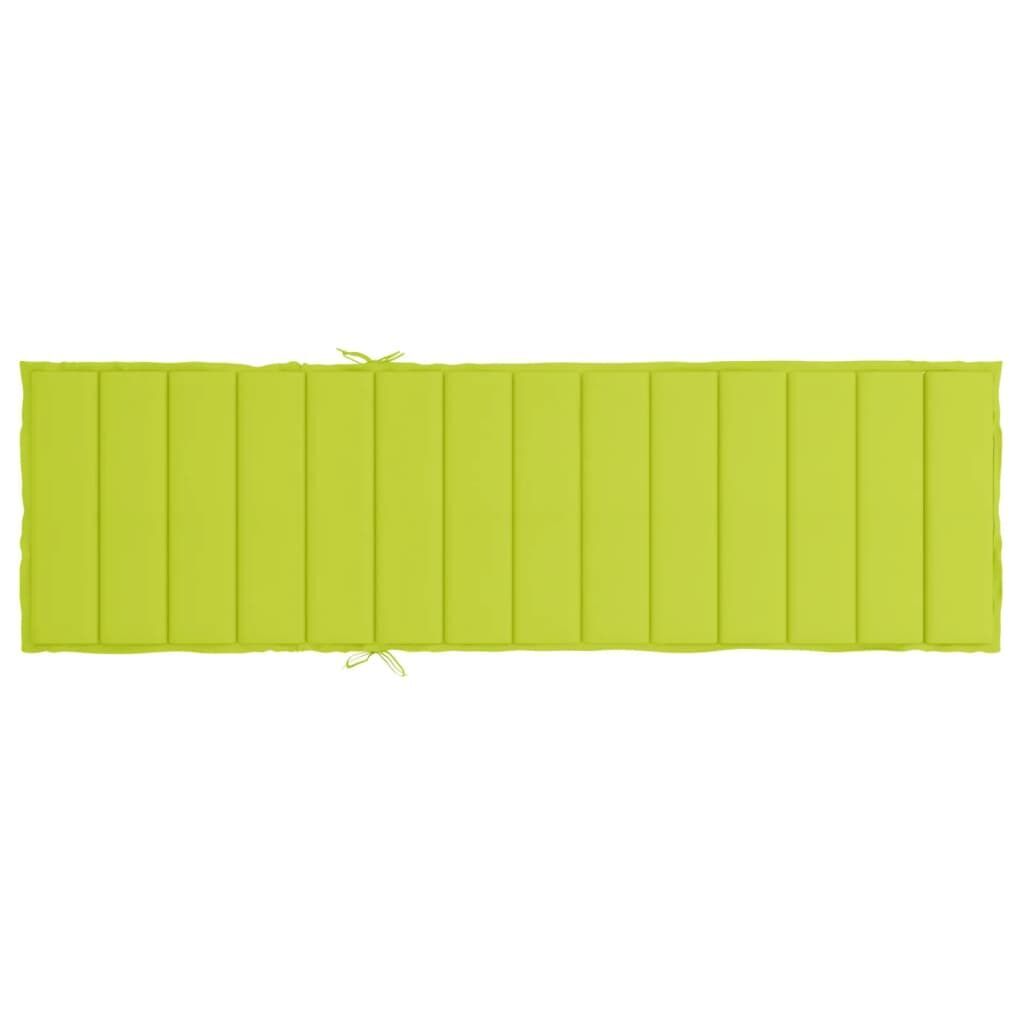 Sun Lounger Cushion Bright Green 200x60x3cm Oxford Fabric Price