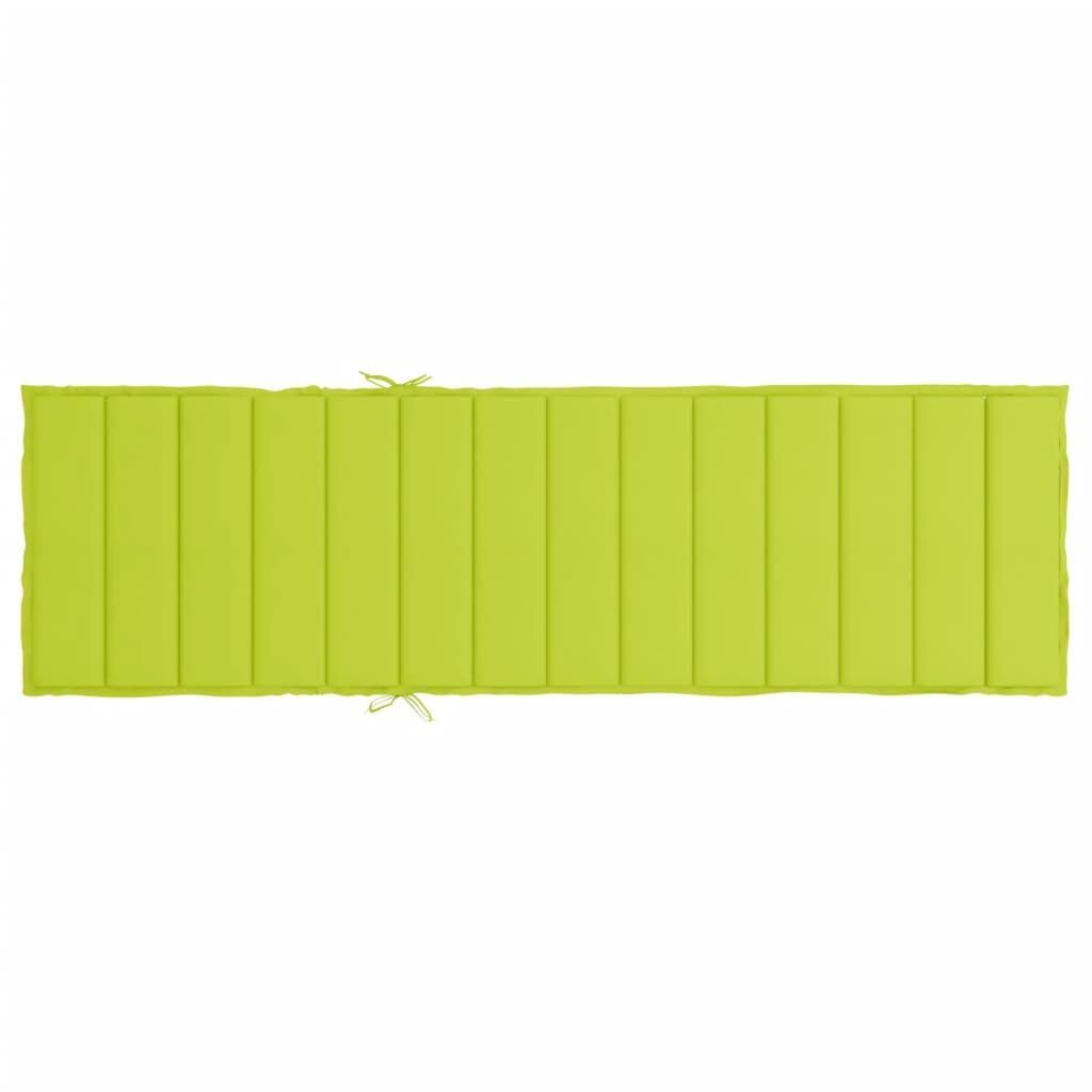 Sun Lounger Cushion Bright Green 200x70x3cm Oxford Fabric Price