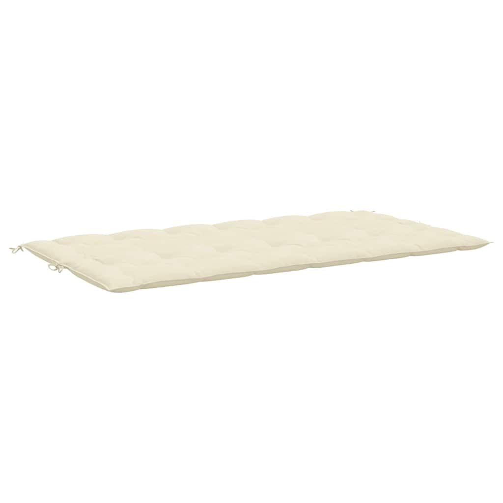 Garden Bench Cushion Cream White 200x(50+50)x7cm Oxford Fabric Price