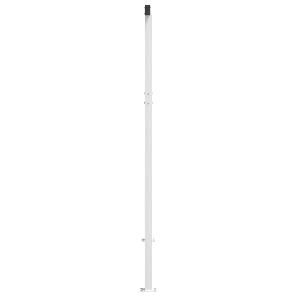 Awning Post Set White 300x245 cm Iron Price
