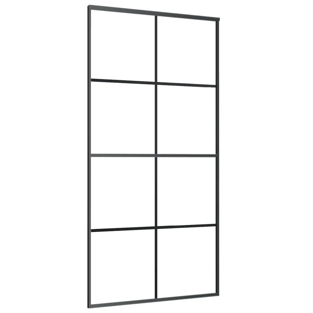 Sliding Door with Hardware Set 102.5x205 cm ESG Glass&Aluminium Price