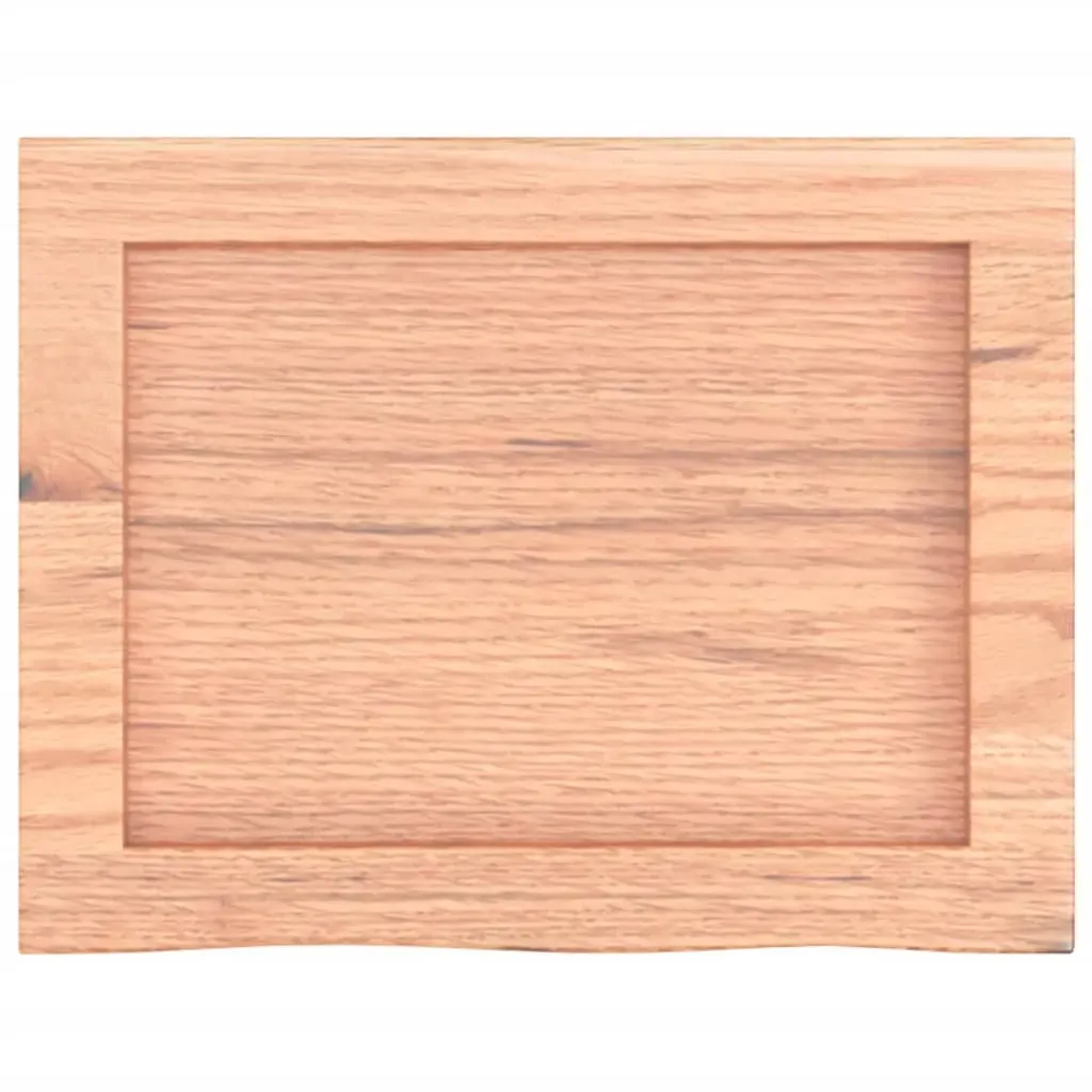 Bathroom Countertop Light Brown 40x30x4 cm Treated Solid Wood Price
