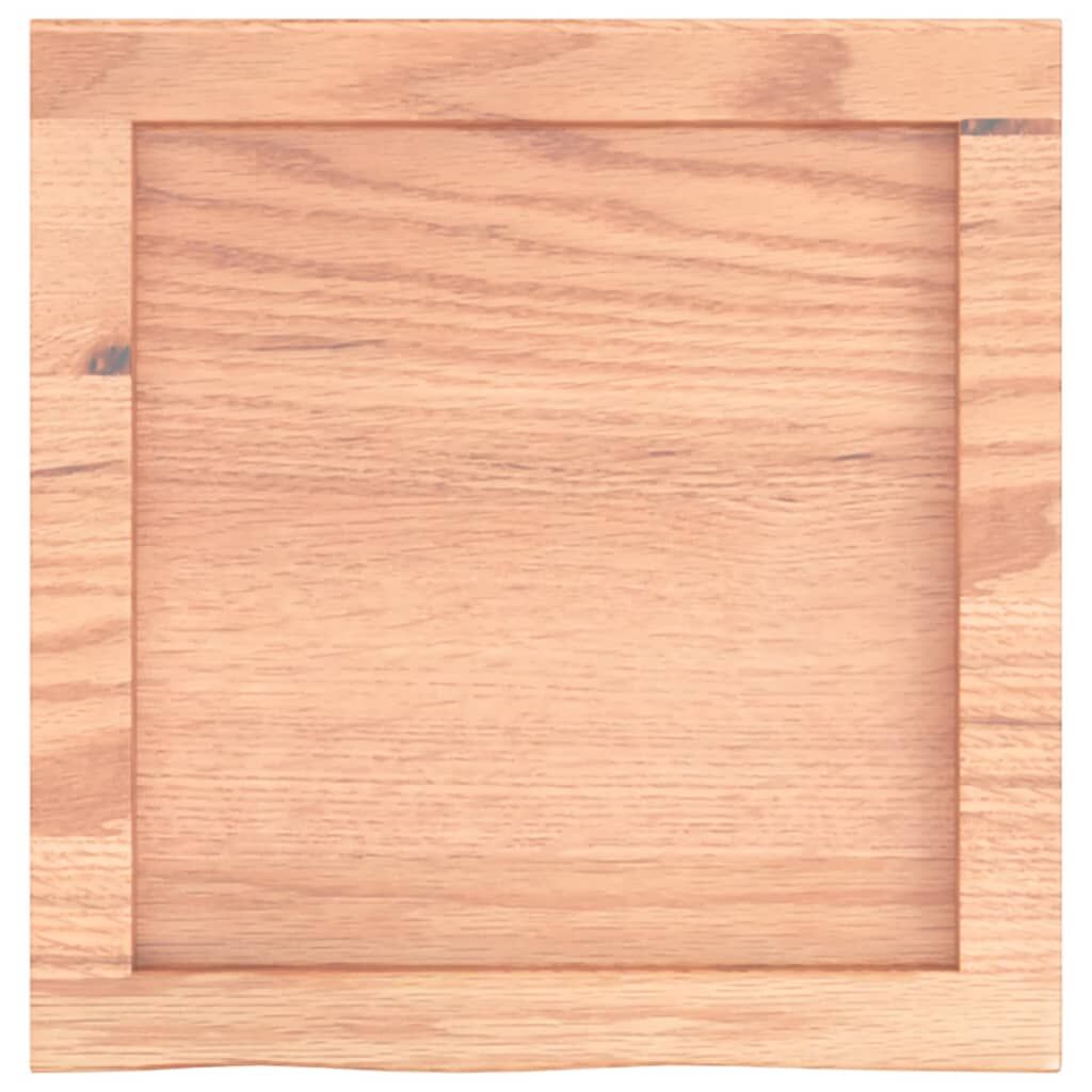 Bathroom Countertop Light Brown 40x40x4 cm Treated Solid Wood Price