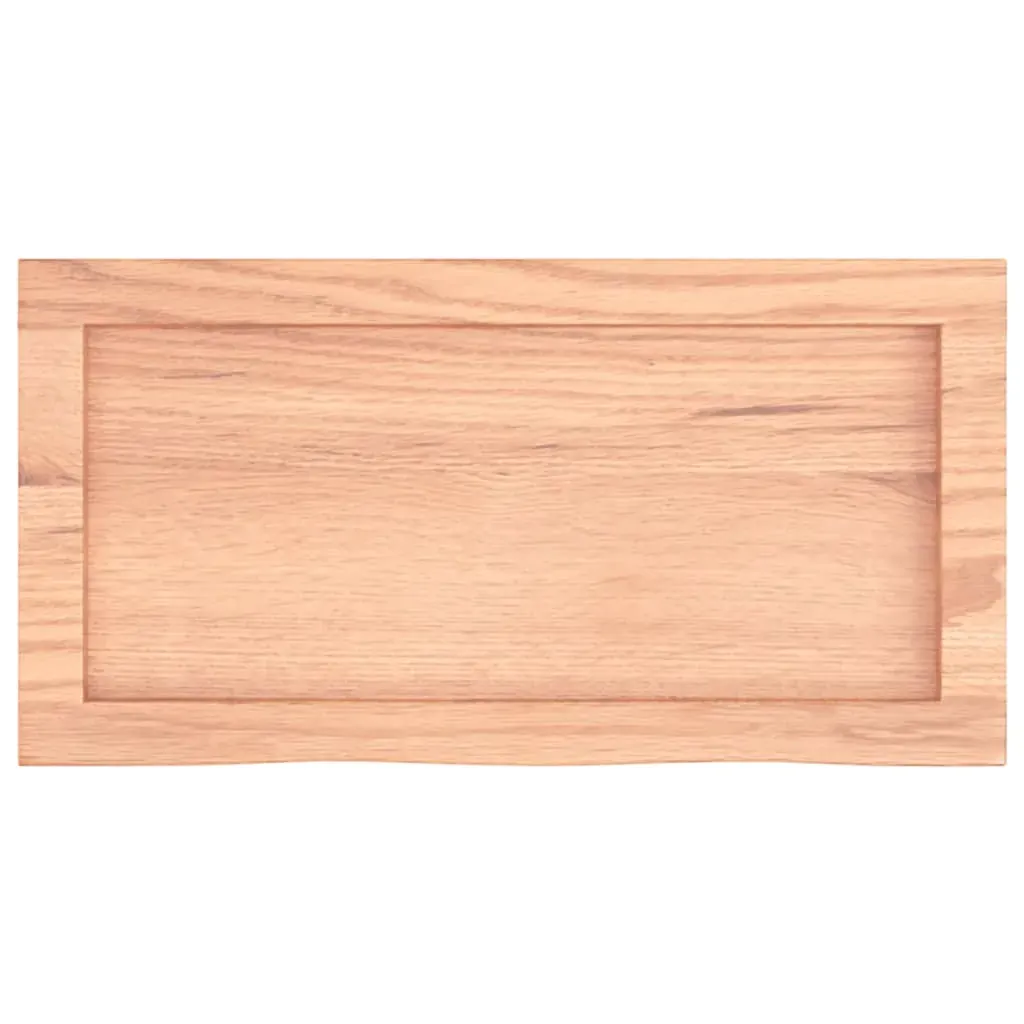 Bathroom Countertop Light Brown 60x30x4 cm Treated Solid Wood Price