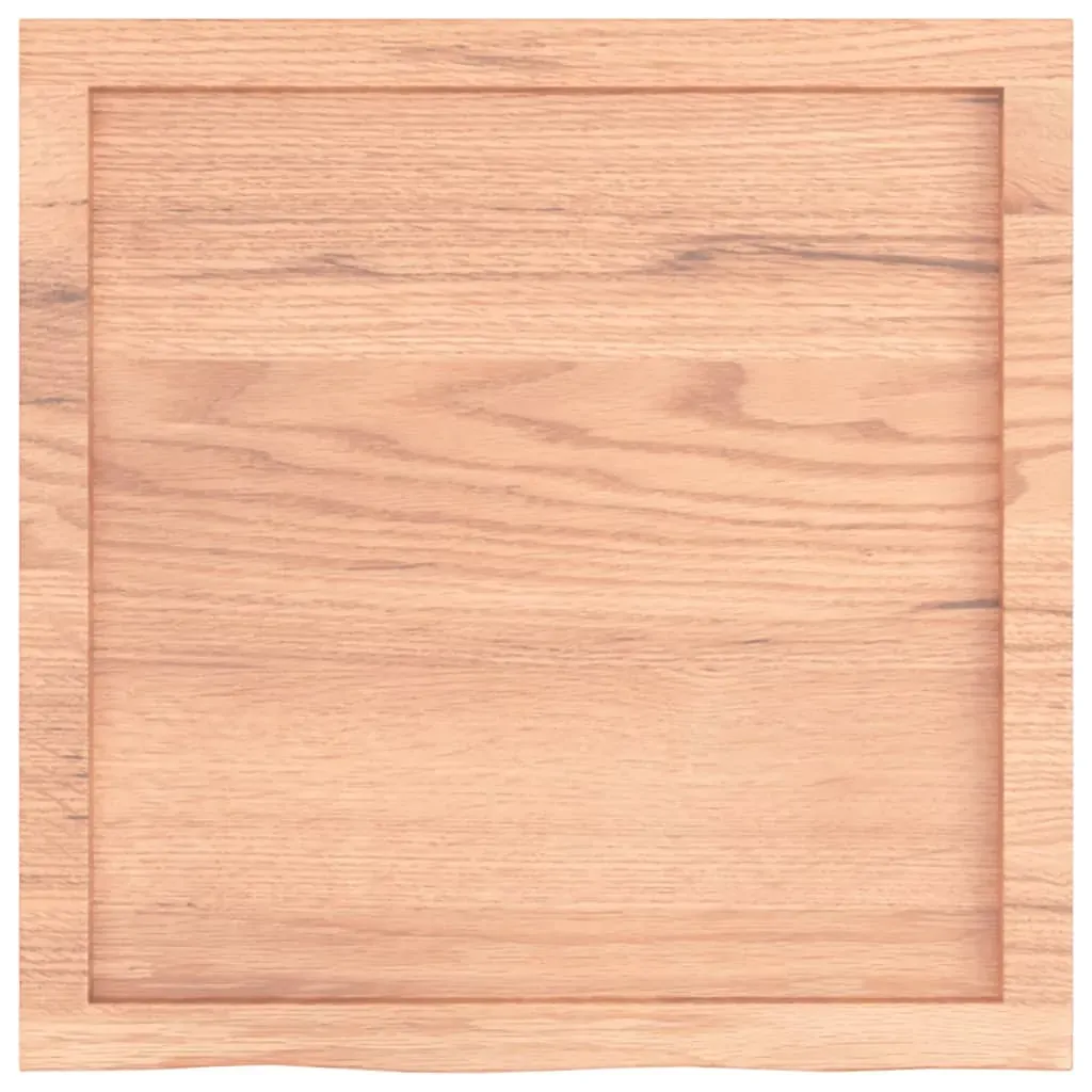 Bathroom Countertop Light Brown 60x60x4 cm Treated Solid Wood Price