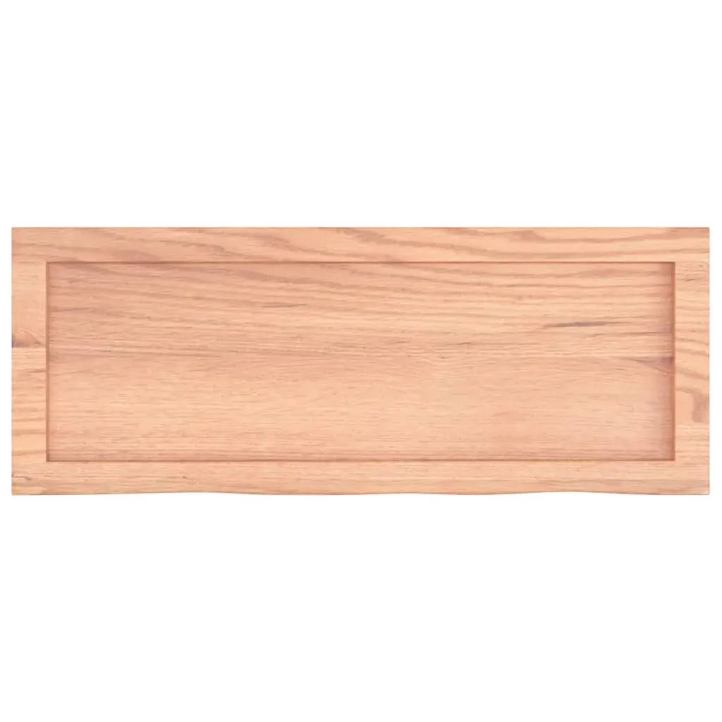 Bathroom Countertop Light Brown 80x30x4 cm Treated Solid Wood Price