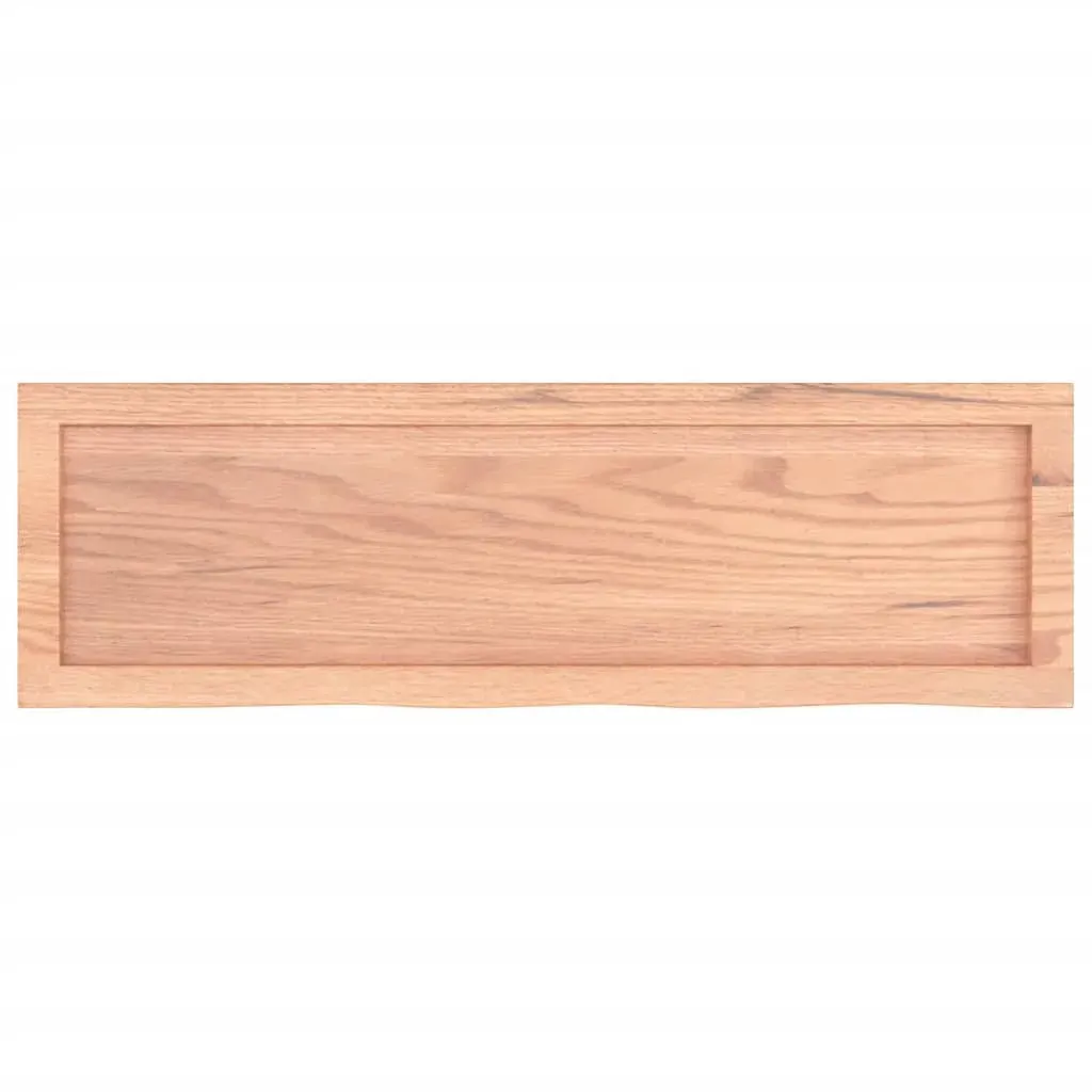 Bathroom Countertop Light Brown 100x30x4 cm Treated Solid Wood Price