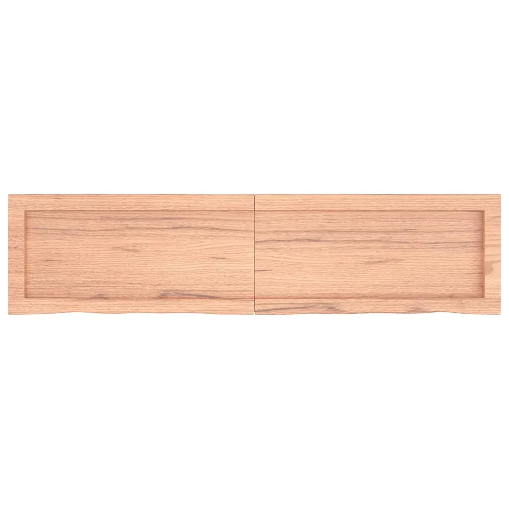 Bathroom Countertop Light Brown 120x30x4 cm Treated Solid Wood Price