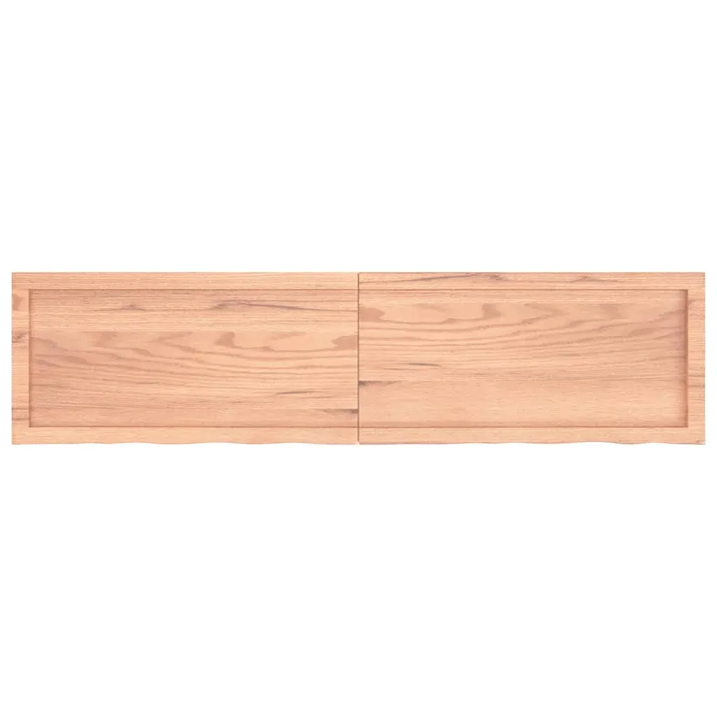 Bathroom Countertop Light Brown 160x40x4 cm Treated Solid Wood Price