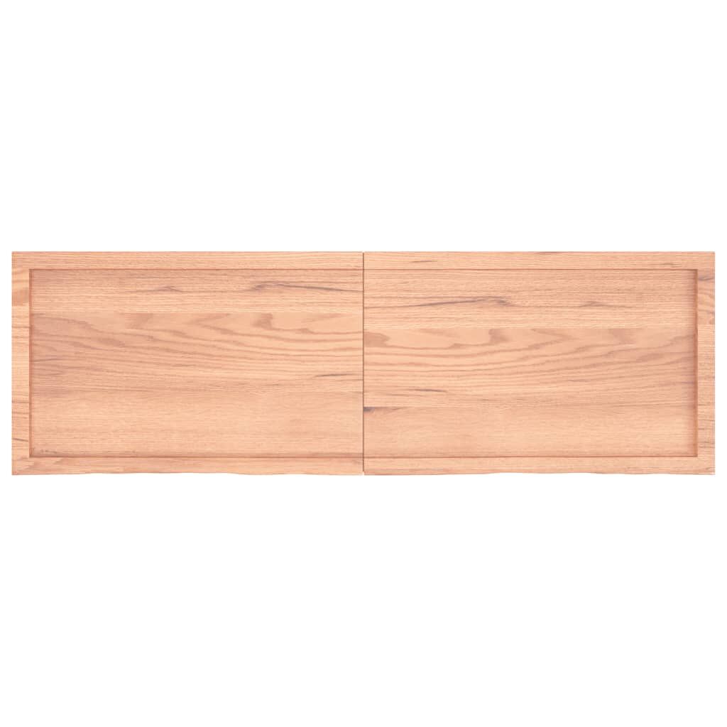 Bathroom Countertop Light Brown 160x50x4 cm Treated Solid Wood Price
