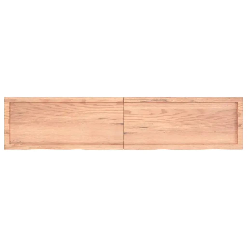 Bathroom Countertop Light Brown 180x40x4 cm Treated Solid Wood Price