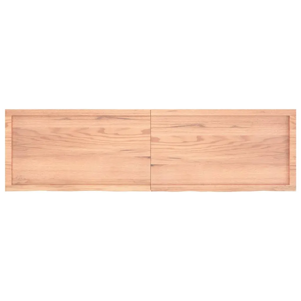 Bathroom Countertop Light Brown 180x50x6 cm Treated Solid Wood Price