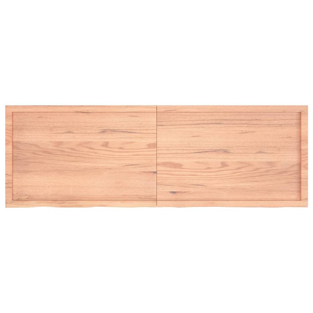 Bathroom Countertop Light Brown 180x60x6 cm Treated Solid Wood Price