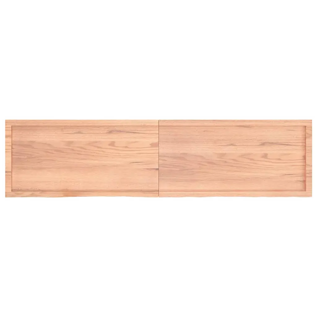 Bathroom Countertop Light Brown 200x50x4 cm Treated Solid Wood Price