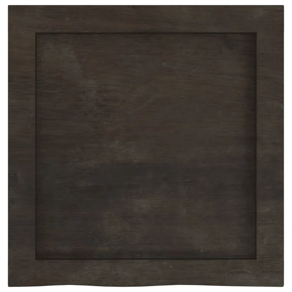 Bathroom Countertop Dark Brown 40x40x4 cm Treated Solid Wood Price