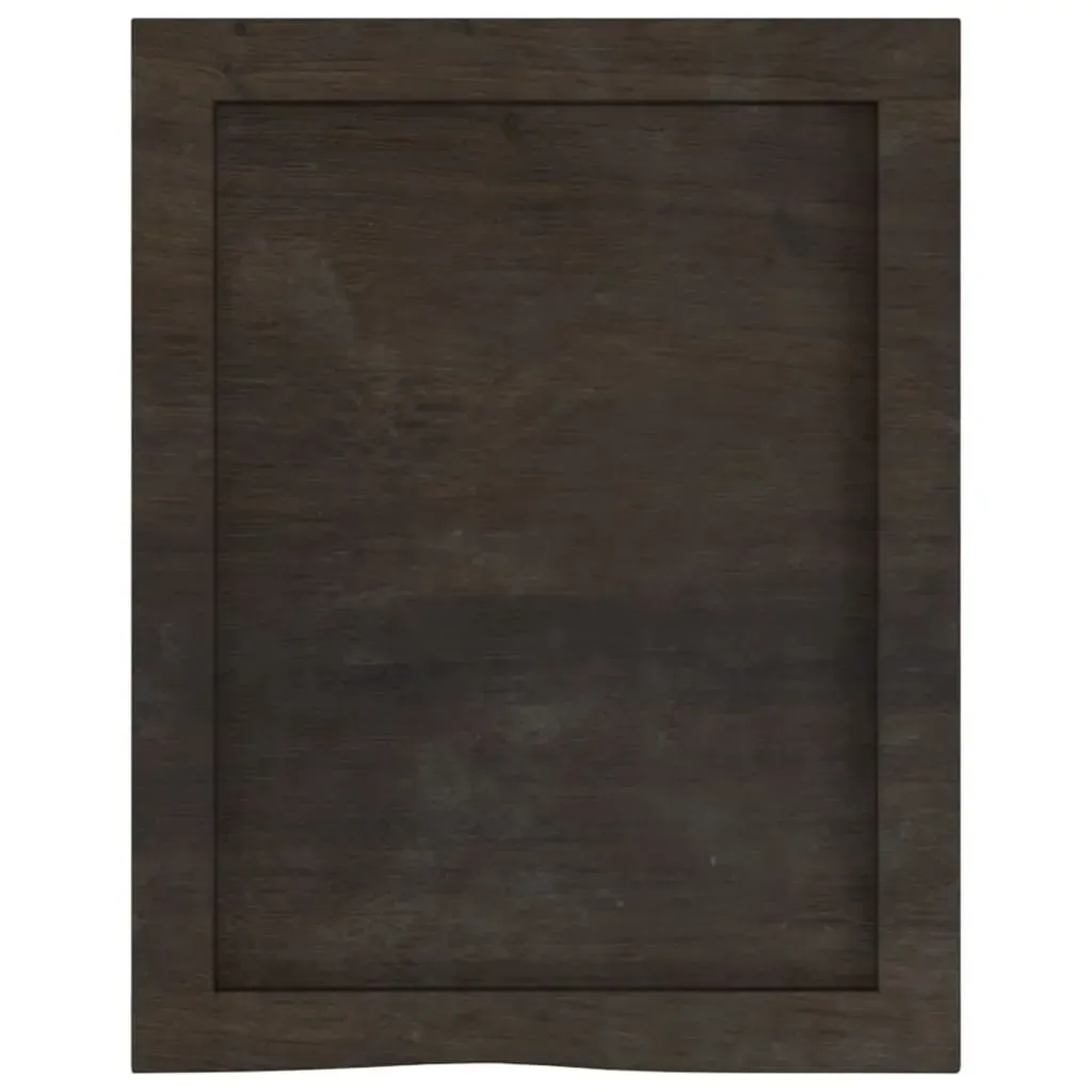 Bathroom Countertop Dark Brown 40x50x4 cm Treated Solid Wood Price
