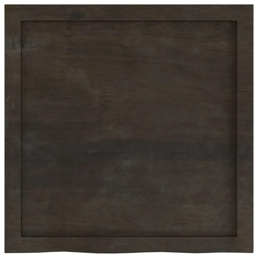 Bathroom Countertop Dark Brown 60x60x4 cm Treated Solid Wood Price