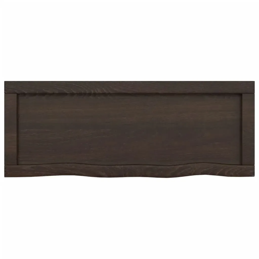 Bathroom Countertop Dark Brown 80x30x4 cm Treated Solid Wood Price