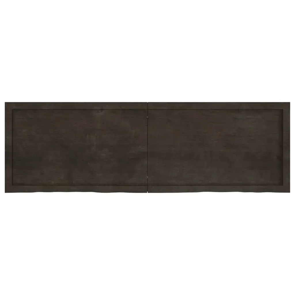 Bathroom Countertop Dark Brown 160x50x4 cm Treated Solid Wood Price