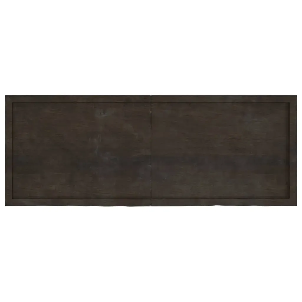 Bathroom Countertop Dark Brown 160x60x4 cm Treated Solid Wood Price