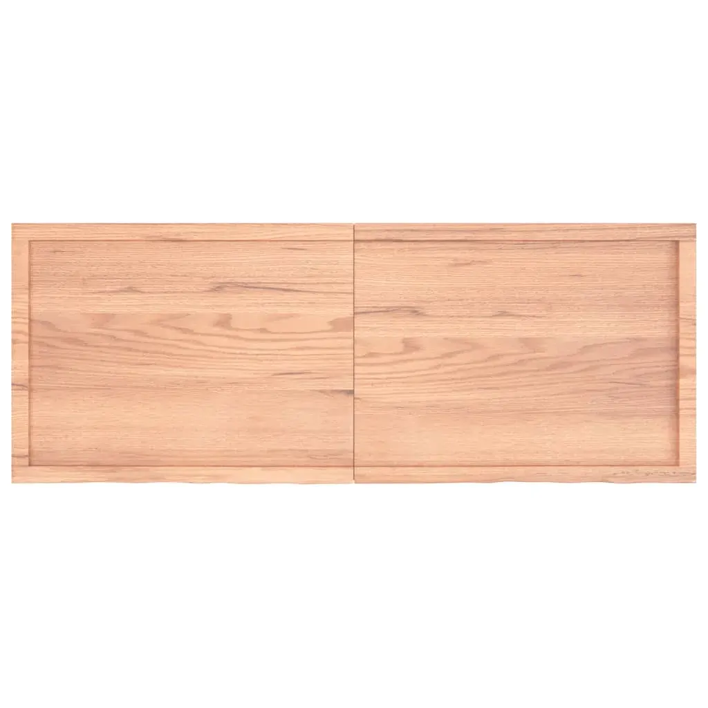Table Top Light Brown 160x60x4 cm Treated Solid Wood Oak Price