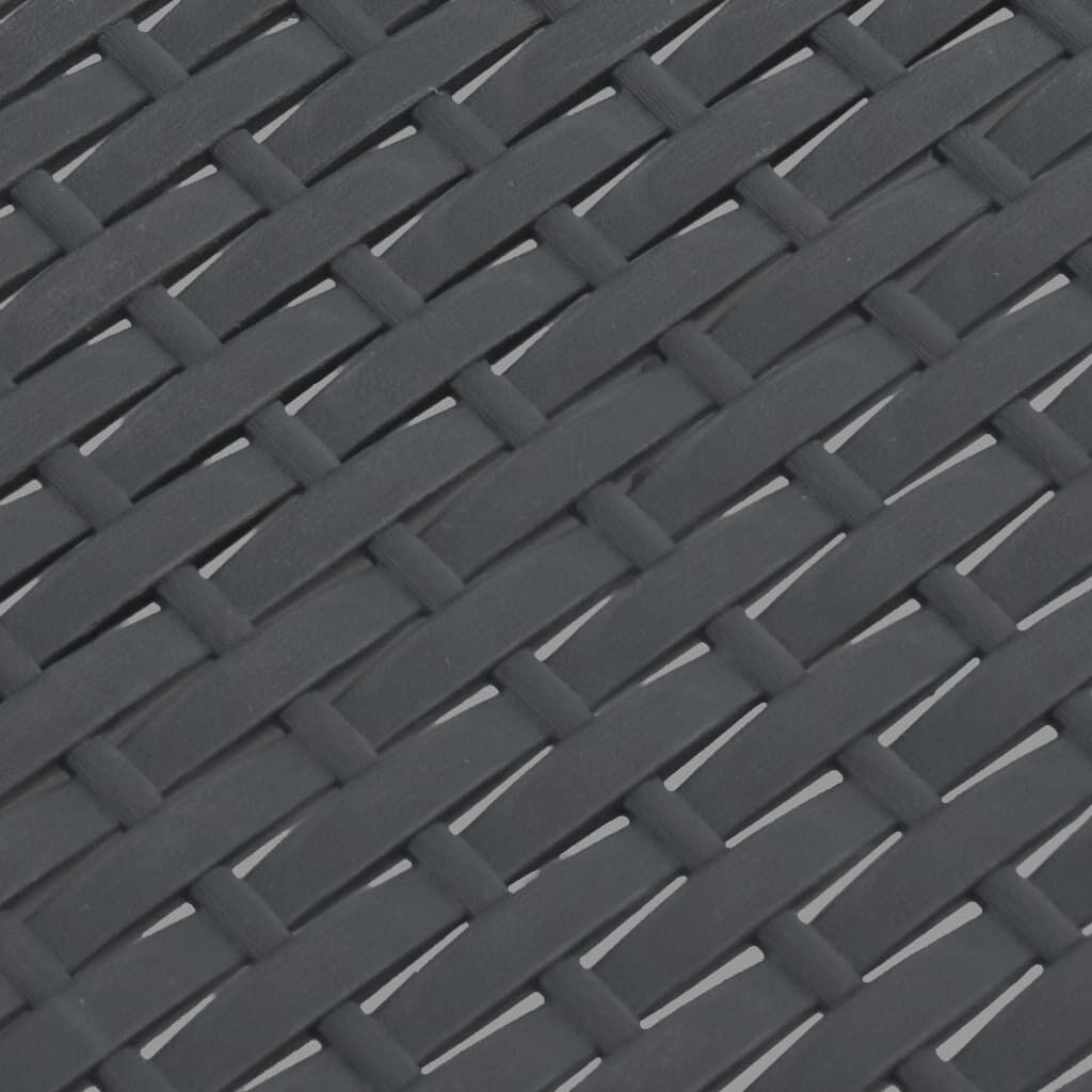 Garden Table Anthracite 58x58x41 cm PP Rattan Price