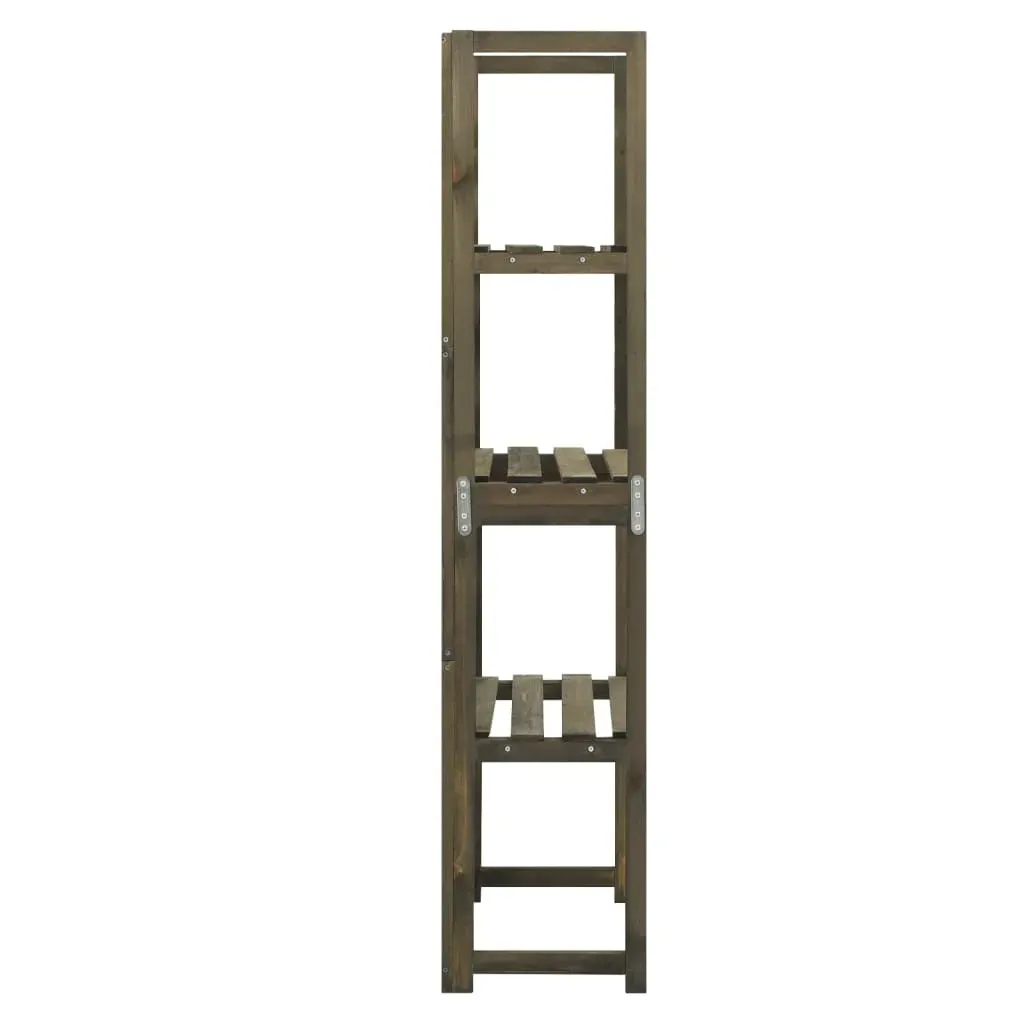 Trellis with Shelves Grey 55x30x140 cm Solid Fir Wood Price