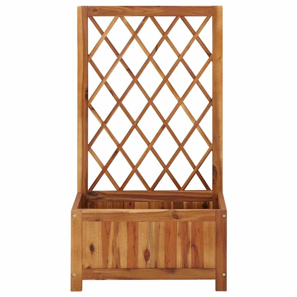 Garden Raised Bed with Trellis Solid Acacia Wood Price