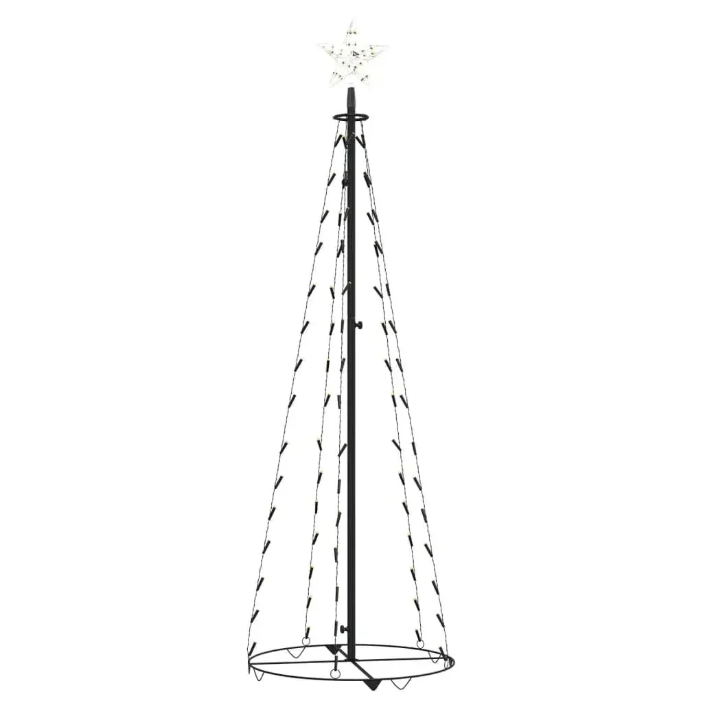 Christmas Cone Tree Warm White 84 LEDs Decoration 50x150 cm Price