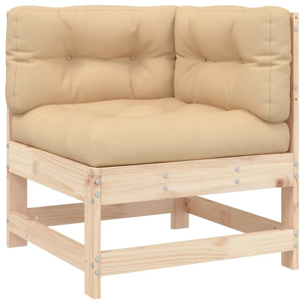 6 Piece Garden Lounge Set with Cushions Solid Wood Price
