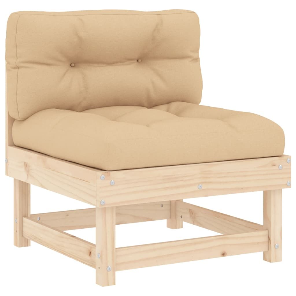 7 Piece Garden Lounge Set with Cushions Solid Wood Price