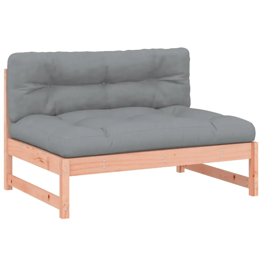 2 Piece Garden Lounge Set with Cushions Solid Wood Douglas Price
