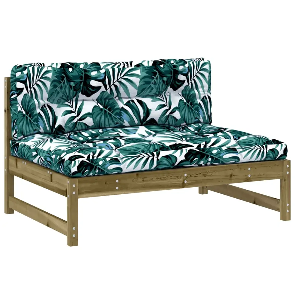 2 Piece Garden Lounge Set with Cushions Impregnated Wood Pine Price
