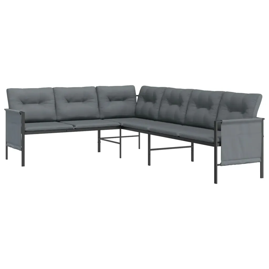 2 Piece Garden Dining Set Anthracite Steel Price