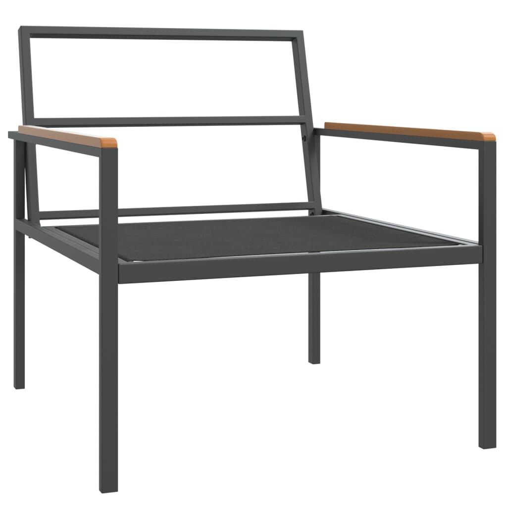 4 Piece Garden Lounge Set with Cushions Anthracite Steel Price
