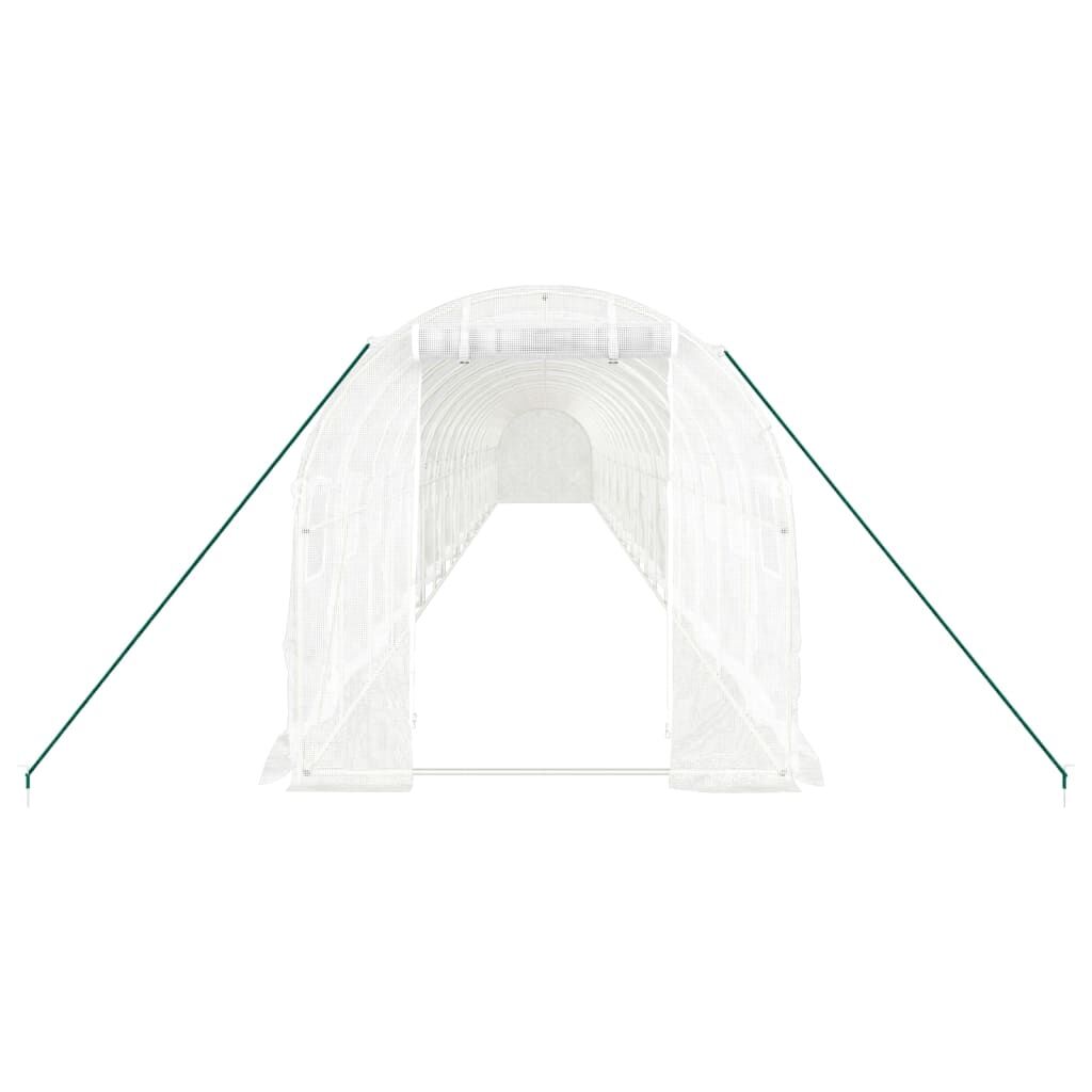 Greenhouse with Steel Frame White 40 m² 20x2x2 m Price