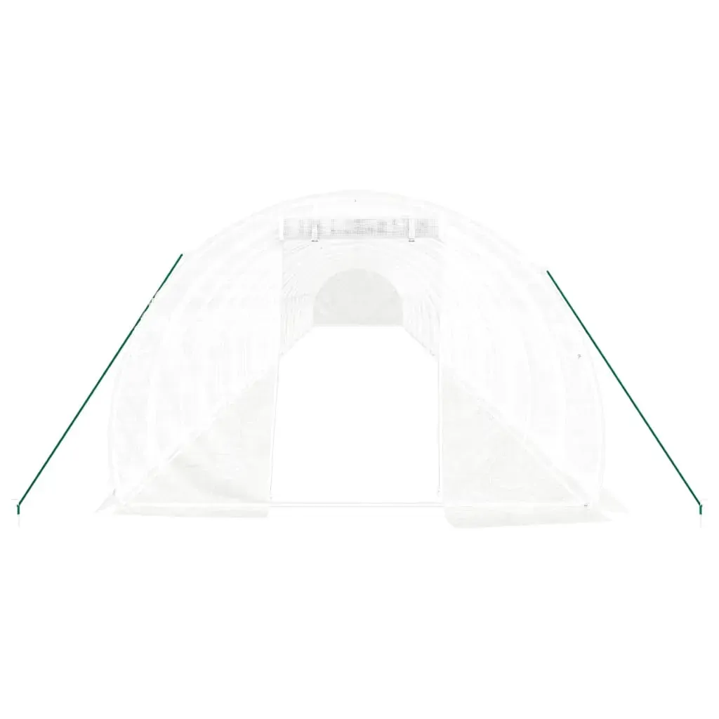 Greenhouse with Steel Frame White 66 m² 22x3x2 m Price