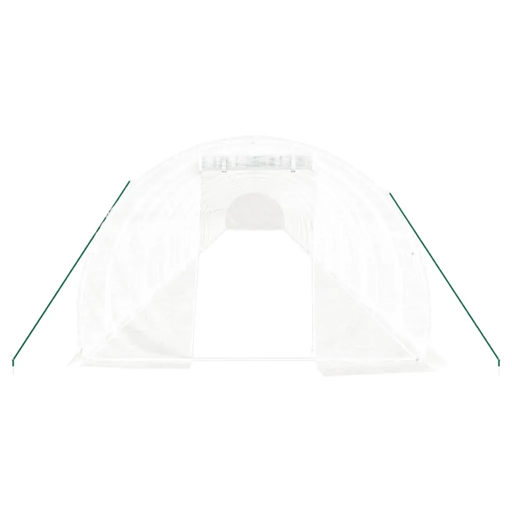 Greenhouse with Steel Frame White 72 m² 24x3x2 m Price
