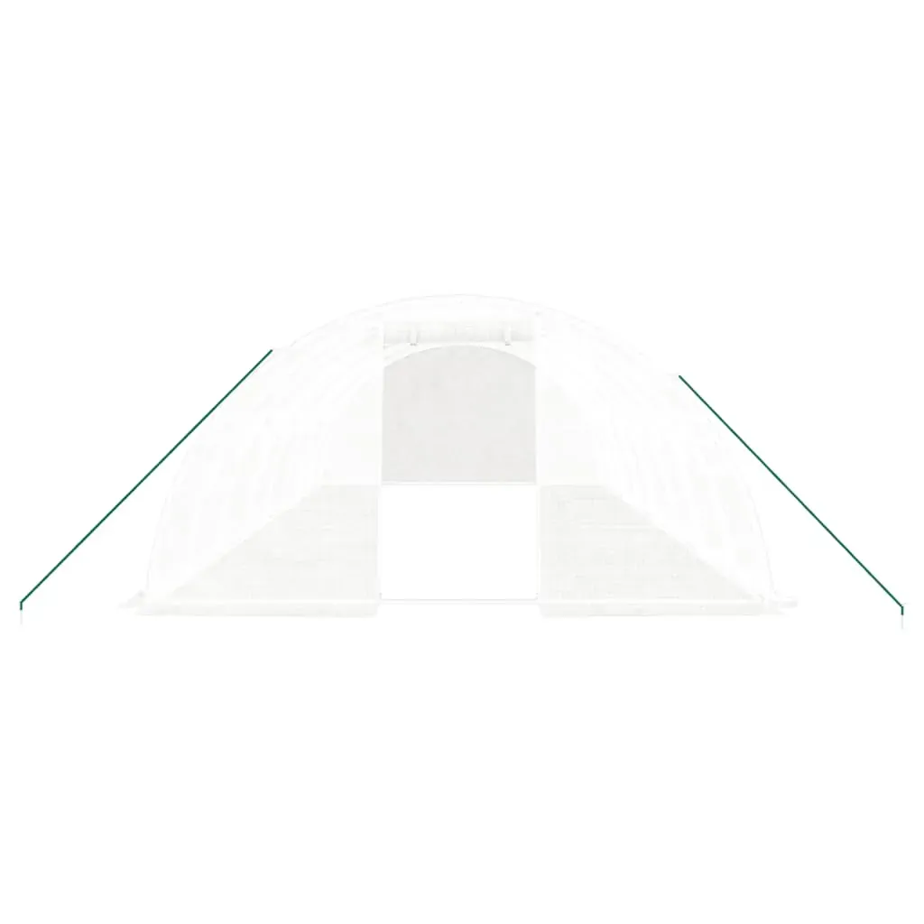 Greenhouse with Steel Frame White 32 m² 8x4x2 m Price