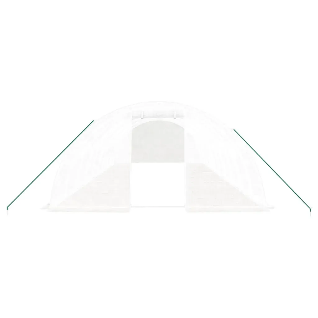 Greenhouse with Steel Frame White 40 m² 10x4x2 m Price