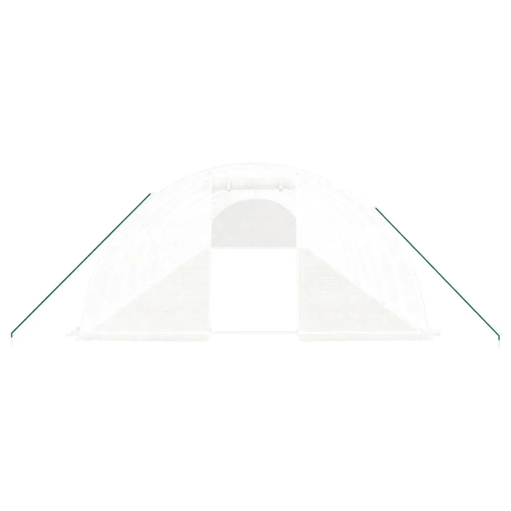 Greenhouse with Steel Frame White 64 m² 16x4x2 m Price