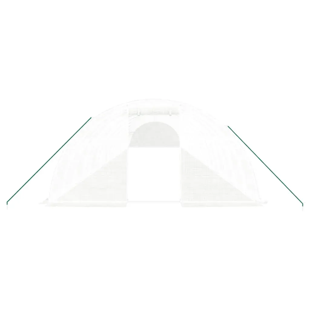 Greenhouse with Steel Frame White 80 m² 20x4x2 m Price