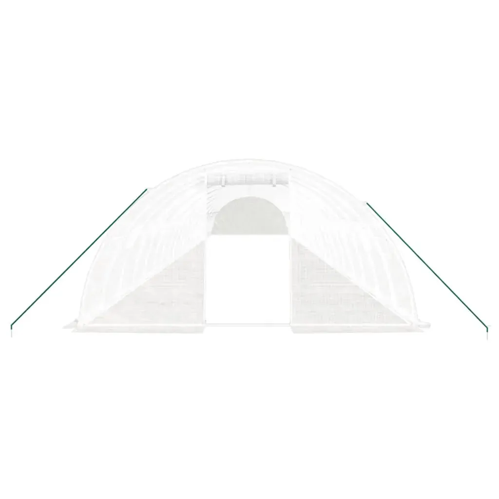 Greenhouse with Steel Frame White 88 m² 22x4x2 m Price