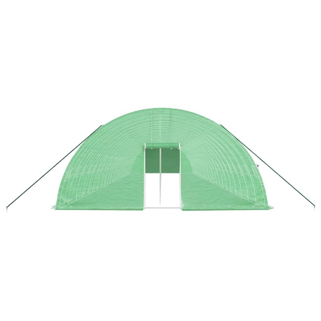 Greenhouse with Steel Frame Green 144 m² 24x6x2.85 m Price